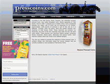 Tablet Screenshot of presscoins.com